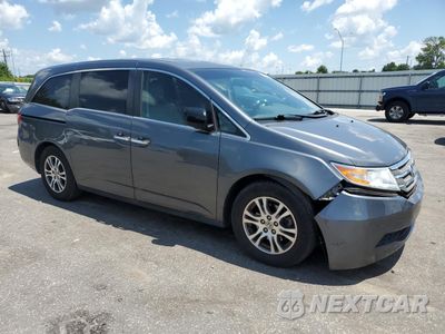 Czwarte zdjęcie samochodu z boku: 2012 HONDA ODYSSEY EXL VIN:5FNRL5H64CB068733 - miniatura