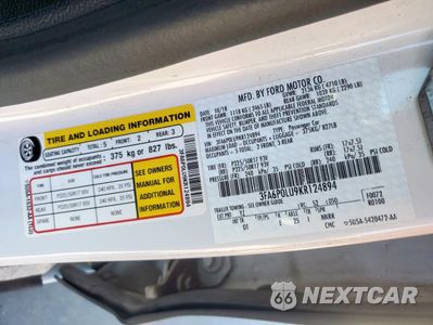 Zdjęcie 12 z 12 samochodu: 2019 FORD FUSION SE VIN:3FA6P0LU9KR124894 - miniatura