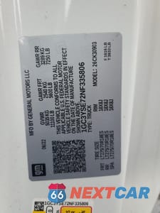 Zdjęcie 12 z 13 samochodu: 2022 CHEVROLET SILVERADO K3500 VIN:1GC3YSE72NF335806 - miniatura