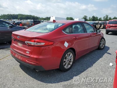 Trzecie zdjęcie samochodu z tyłu: 2020 FORD FUSION SE VIN:3FA6P0HD3LR134864 - miniatura