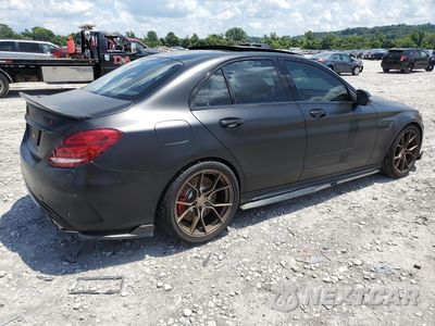Trzecie zdjęcie samochodu z tyłu: 2016 MERCEDES-BENZ C 63 AMG-S VIN:55SWF8HB3GU114646 - miniatura
