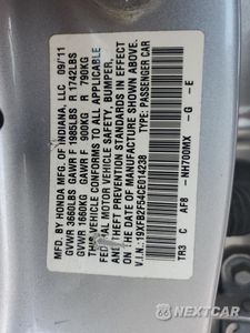Zdjęcie 12 z 14 samochodu: 2012 HONDA CIVIC LX VIN:19XFB2F54CE014238 - miniatura