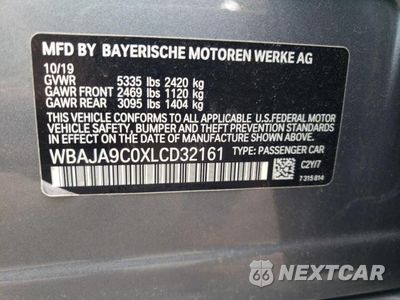 Zdjęcie 12 z 12 samochodu: 2020 BMW 530E VIN:WBAJA9C0XLCD32161 - miniatura