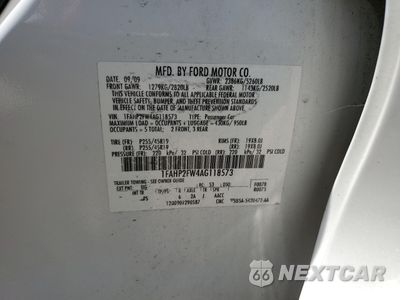 Zdjęcie 12 z 12 samochodu: 2010 FORD TAURUS LIMITED VIN:1FAHP2FW4AG118573 - miniatura