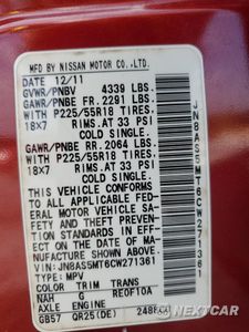 Zdjęcie 13 z 15 samochodu: 2012 NISSAN ROGUE S VIN:JN8AS5MT6CW271361 - miniatura