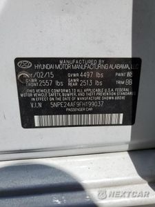 Zdjęcie 12 z 12 samochodu: 2015 HYUNDAI SONATA SE VIN:5NPE24AF9FH199037 - miniatura