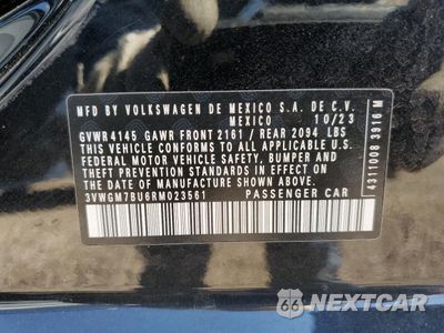 Zdjęcie 12 z 13 samochodu: 2024 VOLKSWAGEN JETTA SEL VIN:3VWGM7BU6RM023561 - miniatura