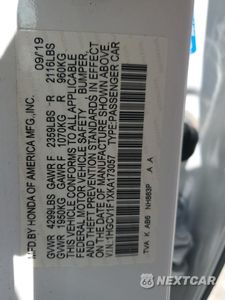 Zdjęcie 13 z 14 samochodu: 2019 HONDA ACCORD LX VIN:1HGCV1F1XKA173057 - miniatura