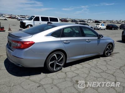 Trzecie zdjęcie samochodu z tyłu: 2022 HONDA ACCORD HYBRID SPORT VIN:1HGCV3F23NA022618 - miniatura