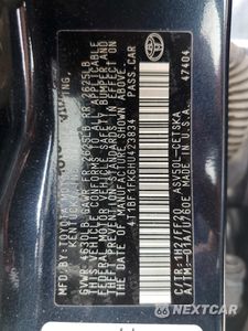 Zdjęcie 12 z 12 samochodu: 2017 TOYOTA CAMRY LE VIN:4T1BF1FK6HU423834 - miniatura