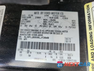 Zdjęcie 13 z 15 samochodu: 2008 LINCOLN NAVIGATOR L VIN:5LMFL28508LJ13849 - miniatura