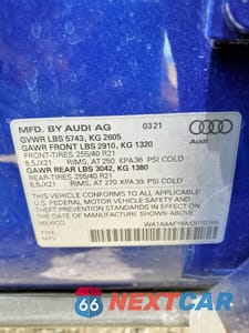 Zdjęcie 12 z 12 samochodu: 2021 AUDI SQ5 PREMIUM VIN:WA1A4AFY6M2070764 - miniatura