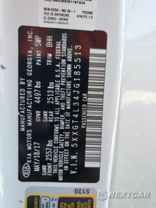 Zdjęcie 12 z 14 samochodu: 2018 KIA OPTIMA LX VIN:5XXGT4L34JG185513 - miniatura