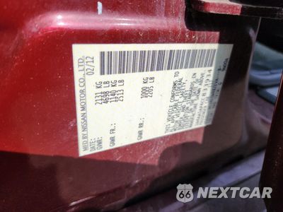 Zdjęcie 12 z 12 samochodu: 2012 NISSAN MAXIMA S VIN:1N4AA5AP4CC833934 - miniatura