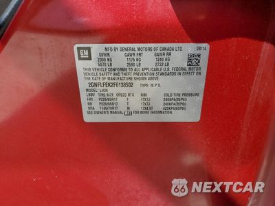 Zdjęcie 13 z 13 samochodu: 2015 CHEVROLET EQUINOX LT VIN:2GNFLFEK2F6138502 - miniatura