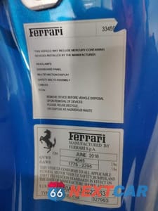 Zdjęcie 13 z 13 samochodu: 2017 FERRARI 488 SPIDER VIN:ZFF80AMA3H0220631 - miniatura