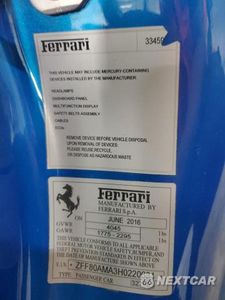 Zdjęcie 13 z 13 samochodu: 2017 FERRARI 488 SPIDER VIN:ZFF80AMA3H0220631 - miniatura