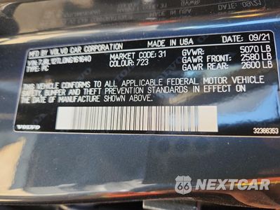 Zdjęcie 13 z 13 samochodu: 2022 VOLVO S60 B5 INSCRIPTION VIN:7JRL12TL0NG161640 - miniatura