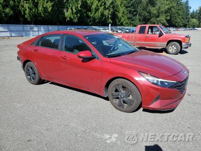 Czwarte zdjęcie samochodu z boku: 2021 HYUNDAI ELANTRA SEL VIN:KMHLM4AG3MU072843 - miniatura