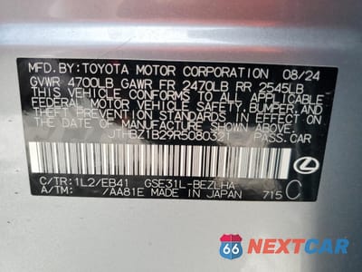 Zdjęcie 12 z 14 samochodu: 2024 LEXUS IS 350 F SPORT DESIGN VIN:JTHBZ1B29R5080321 - miniatura