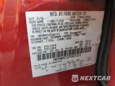 Zdjęcie 12 z 13 samochodu: 2007 MERCURY MONTEGO PREMIER VIN:1MEHM42137G601374 - miniatura