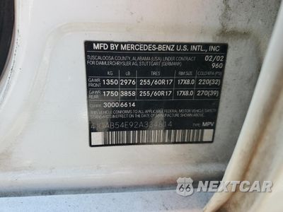 Zdjęcie 13 z 13 samochodu: 2002 MERCEDES-BENZ ML 320 VIN:4JGAB54E92A334814 - miniatura