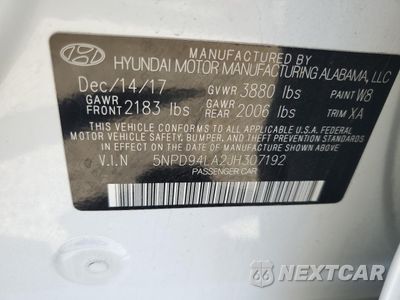 Zdjęcie 12 z 12 samochodu: 2018 HYUNDAI ELANTRA ECO VIN:5NPD94LA2JH307192 - miniatura