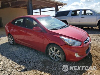 Czwarte zdjęcie samochodu z boku: 2012 HYUNDAI ACCENT GLS VIN:KMHCU4AE1CU133698 - miniatura