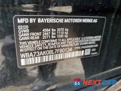 Zdjęcie 12 z 15 samochodu: 2020 BMW 228XI VIN:WBA73AK08L7F80134 - miniatura