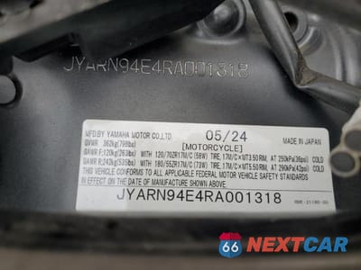 Zdjęcie 9 z 9 samochodu: 2024 YAMAHA MT09 VIN:JYARN94E4RA001318 - miniatura
