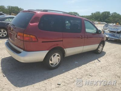 Trzecie zdjęcie samochodu z tyłu: 2000 TOYOTA SIENNA LE VIN:4T3ZF13C5YU277803 - miniatura