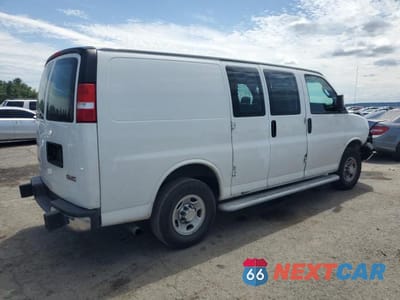 Trzecie zdjęcie samochodu z tyłu: 2021 GMC SAVANA G2500 VIN:1GTW7AFP3M1307128 - miniatura