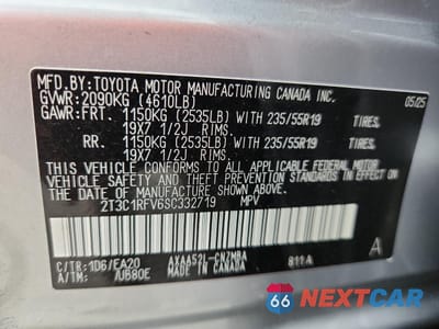 Zdjęcie 12 z 13 samochodu: 2025 TOYOTA RAV4 XLE PREMIUM VIN:2T3C1RFV6SC332719 - miniatura