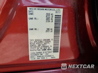 Zdjęcie 12 z 12 samochodu: 2014 NISSAN ALTIMA 2.5 VIN:1N4AL3AP6EC157567 - miniatura