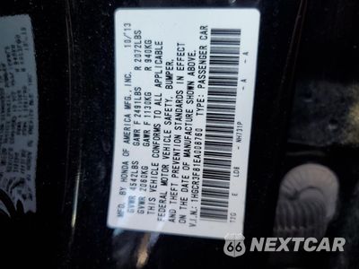 Zdjęcie 13 z 13 samochodu: 2014 HONDA ACCORD EXL VIN:1HGCR3F81EA008760 - miniatura