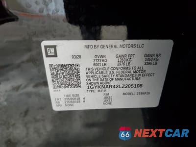 Zdjęcie 13 z 16 samochodu: 2020 CADILLAC XT5 LUXURY VIN:1GYKNAR42LZ205108 - miniatura