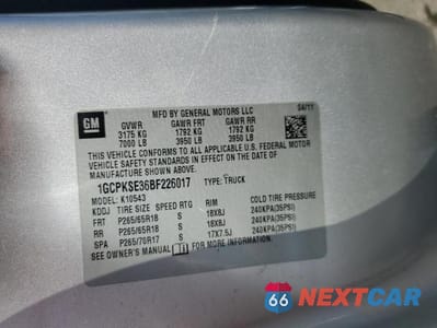 Zdjęcie 12 z 12 samochodu: 2011 CHEVROLET SILVERADO K1500 LT VIN:1GCPKSE36BF226017 - miniatura