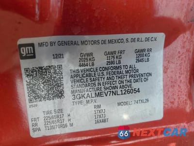 Zdjęcie 13 z 13 samochodu: 2022 GMC TERRAIN SLE VIN:3GKALMEV7NL126054 - miniatura