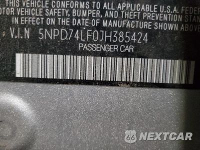 Zdjęcie 12 z 12 samochodu: 2018 HYUNDAI ELANTRA SE VIN:5NPD74LF0JH385424 - miniatura