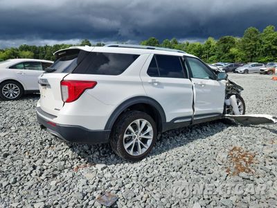 Trzecie zdjęcie samochodu z tyłu: 2021 FORD EXPLORER PLATINUM VIN:1FM5K8HC2MGA77068 - miniatura