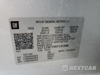 Zdjęcie 12 z 14 samochodu: 2019 GMC SIERRA K2500 DENALI VIN:1GT12SEY0KF151588 - miniatura