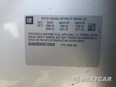 Zdjęcie 12 z 12 samochodu: 2012 BUICK REGAL PREMIUM VIN:2G4GS5EK0C9129345 - miniatura