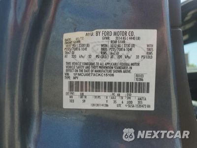 Zdjęcie 13 z 13 samochodu: 2012 FORD ESCAPE LIMITED VIN:1FMCU0E7XCKC15106 - miniatura