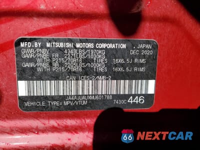 Zdjęcie 13 z 13 samochodu: 2021 MITSUBISHI RVR ES VIN:JA4AJUAUXMU601788 - miniatura