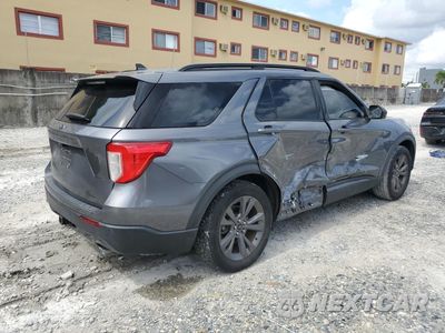 Trzecie zdjęcie samochodu z tyłu: 2021 FORD EXPLORER XLT VIN:1FMSK7DHXMGB57667 - miniatura