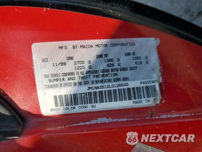 Zdjęcie 13 z 15 samochodu: 1990 MAZDA MX-5 MIATA VIN:JM1NA3512L0126645 - miniatura