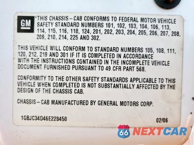 Zdjęcie 12 z 12 samochodu: 2006 CHEVROLET SILVERADO C3500 VIN:1GBJC34D46E228450 - miniatura