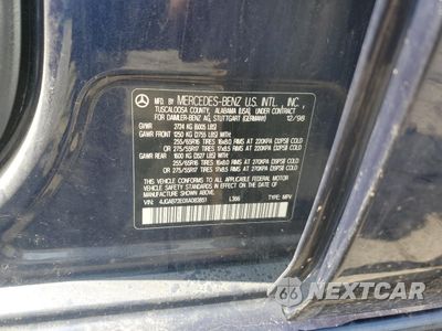 Zdjęcie 12 z 12 samochodu: 1999 MERCEDES-BENZ ML 430 VIN:4JGAB72E0XA083851 - miniatura