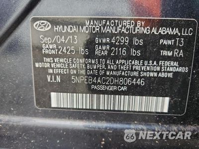 Zdjęcie 12 z 12 samochodu: 2013 HYUNDAI SONATA VIN:5NPEB4AC2DH806446 - miniatura