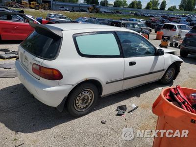 Trzecie zdjęcie samochodu z tyłu: 1995 HONDA CIVIC DX VIN:2HGEH2464SH503927 - miniatura